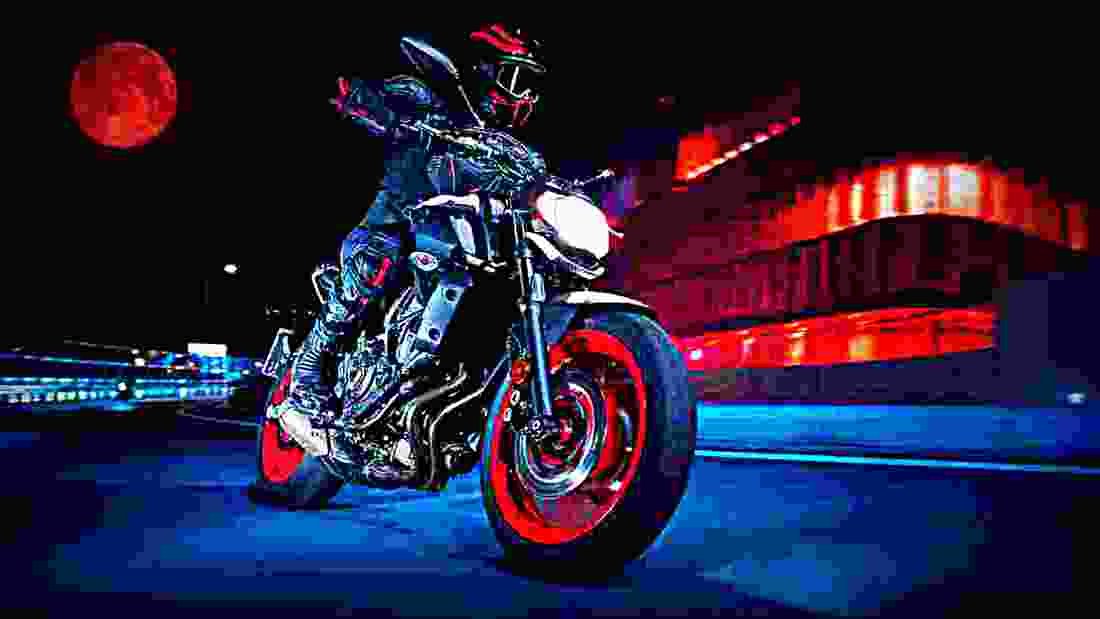 Yamaha MT 07 2019 4 motorbike A4 Photo Print