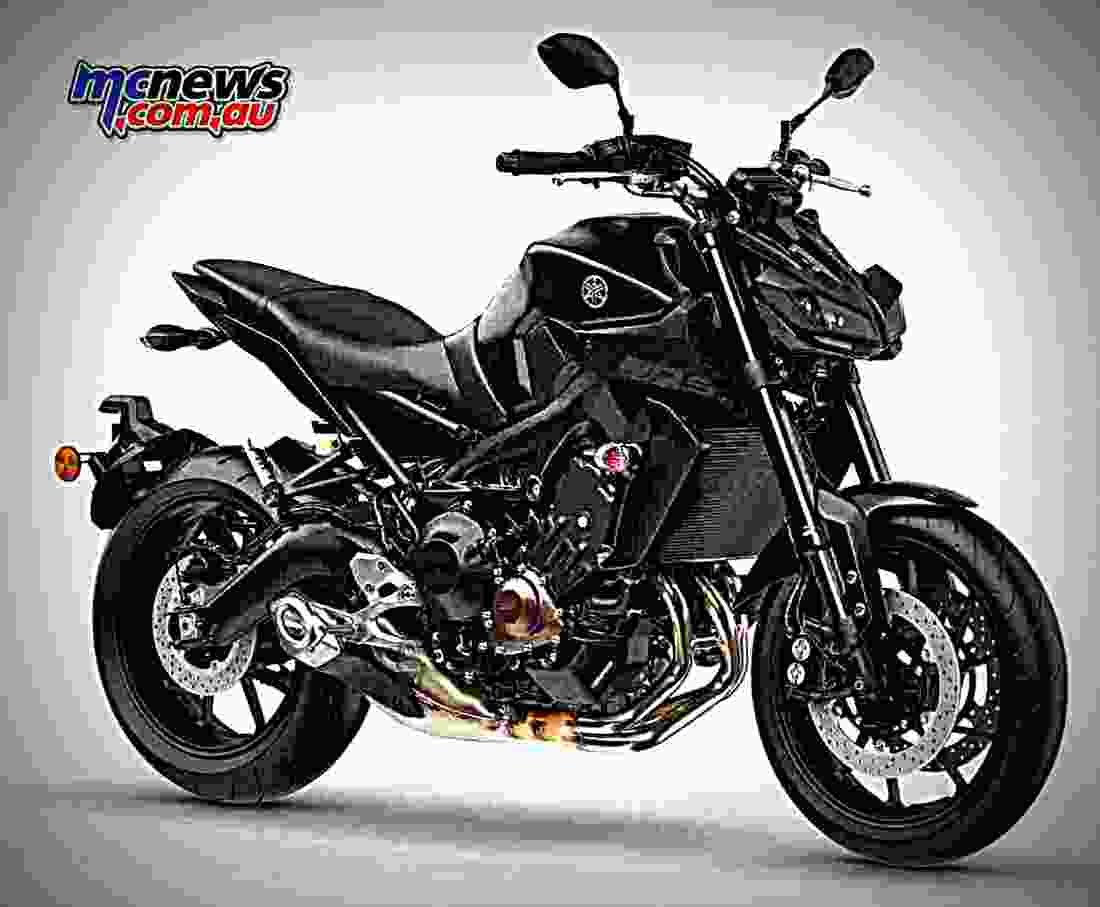 Yamaha MT 09 2017 2 motorbike A4 Photo Print