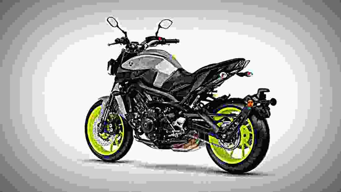 Yamaha MT 09 2017 3 motorbike A4 Photo Print