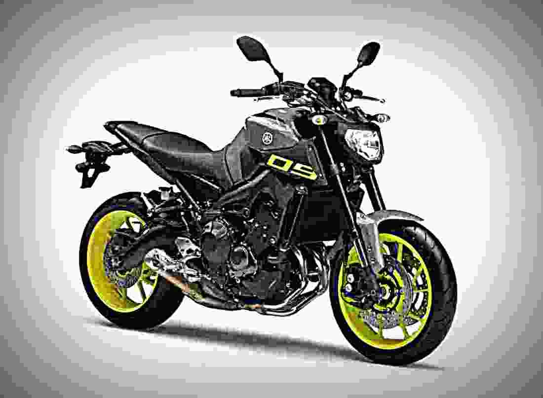 Yamaha MT 09 2018 3 motorbike A4 Photo Print