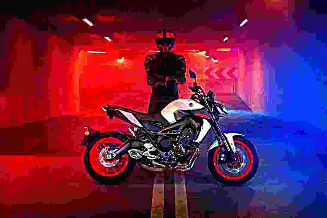 Yamaha MT 09 2019 4 motorbike A4 Photo Print