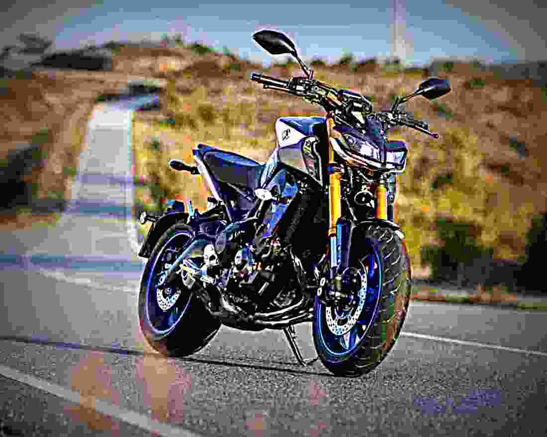 Yamaha MT 09 SP 2018 4 motorbike A4 Photo Print