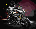 Yamaha MT 09 Tracer 2017 2 motorbike A4 Photo Print