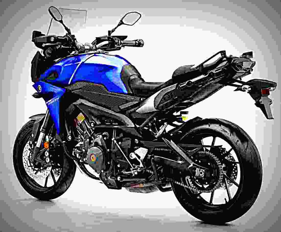 Yamaha MT 09 Tracer 2017 3 motorbike A4 Photo Print