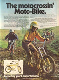 Yamaha Motocross Bikes Vintage Retro Advert Ads A4 Photo Print