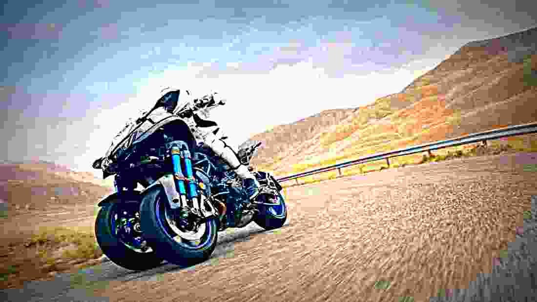 Yamaha Niken 2019 3 motorbike A4 Photo Print