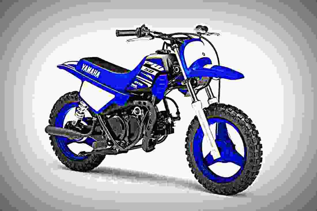 Yamaha PW50 2018 1 motorbike A4 Photo Print