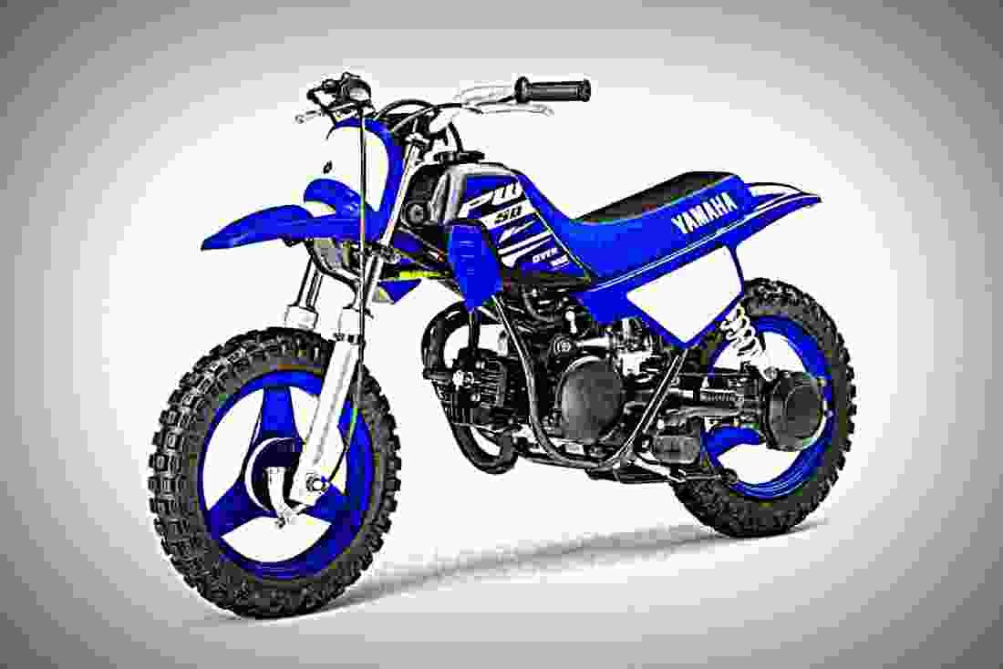 Yamaha PW50 2018 2 motorbike A4 Photo Print