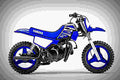 Yamaha PW50 2018 3 motorbike A4 Photo Print