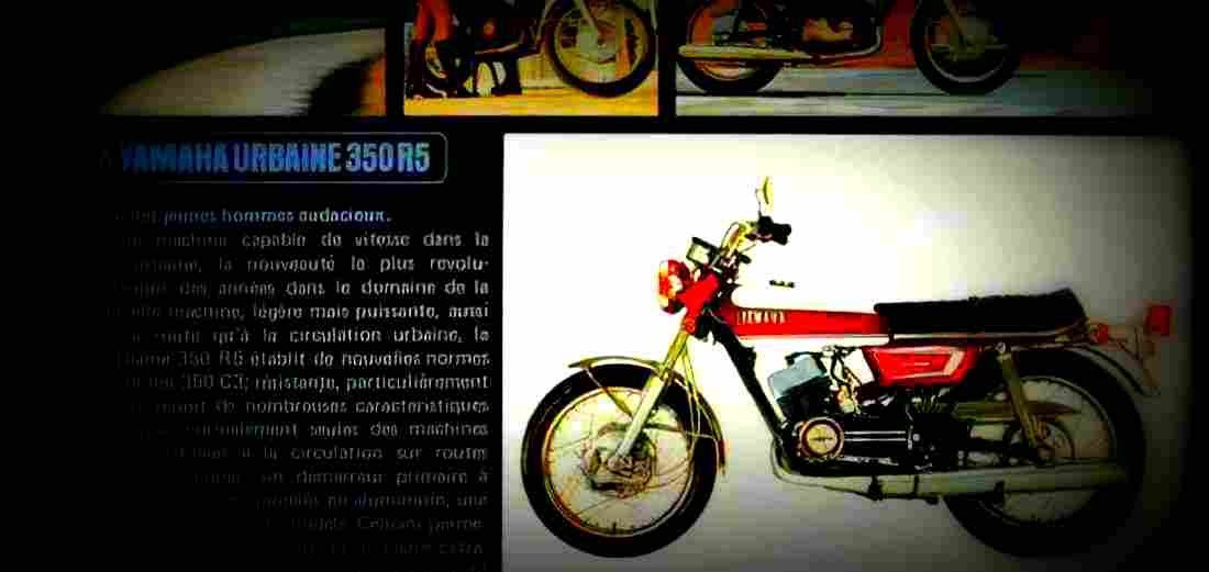 Yamaha R 5 1970 1 600x284 motorbike A4 Photo Print