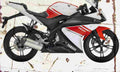 Yamaha R125 2008 Aged Vintage A4 Photo Print