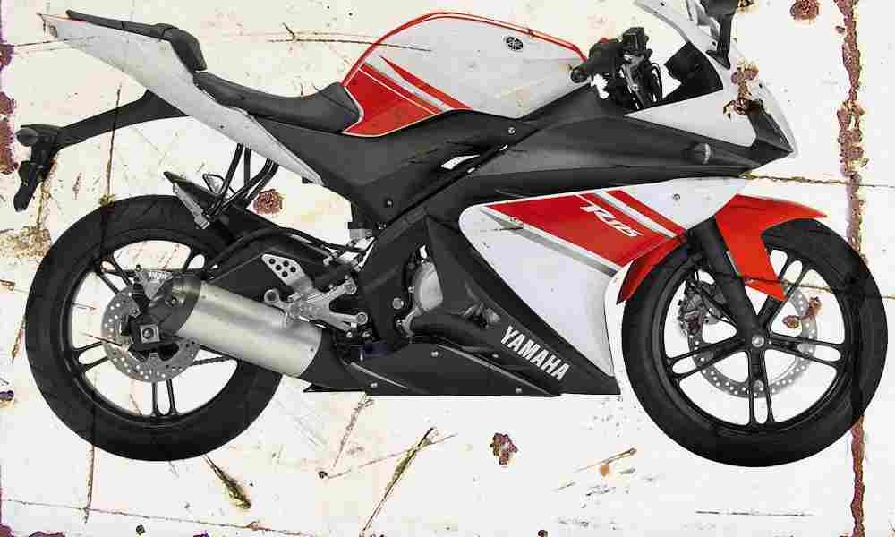 Yamaha R125 2008 Aged Vintage A4 Photo Print