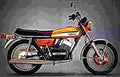 Yamaha RD 250 1977 1 motorbike A4 Photo Print