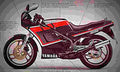 Yamaha RD 350 1988 4 motorbike A4 Photo Print