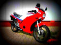 Yamaha RD 350 F (reduced effect) 1987 2 motorbike A4 Photo Print