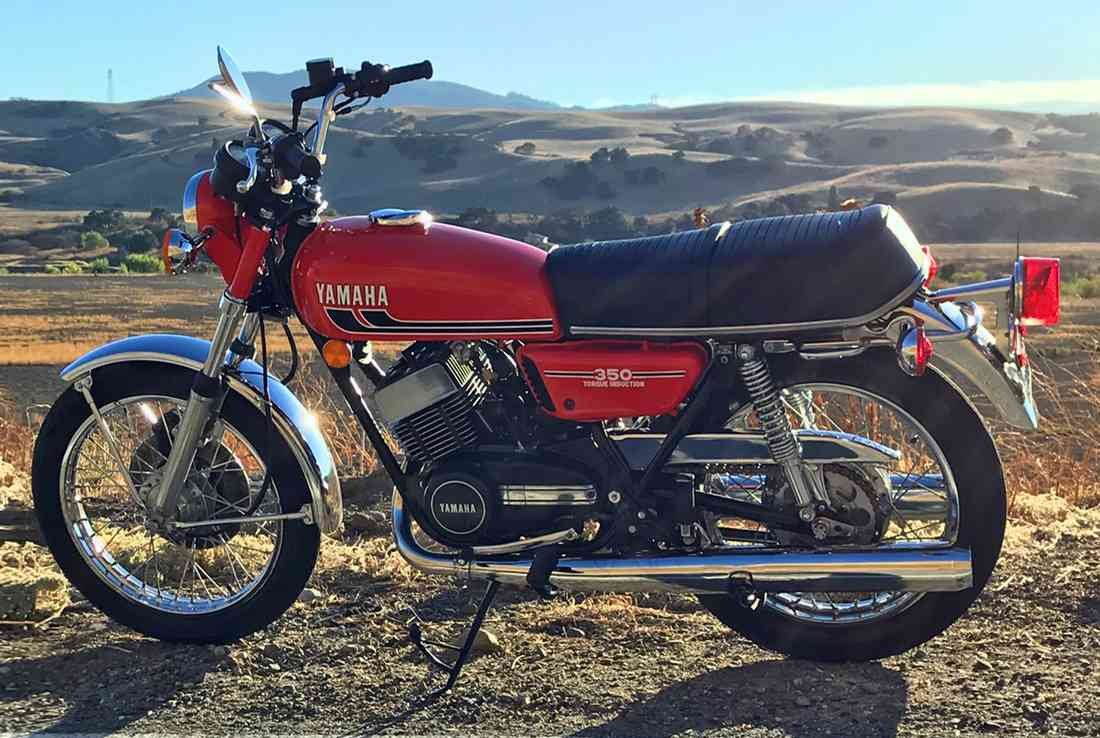 Yamaha RD 350 Red A4 Photo Print