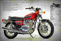 Yamaha RD 400 C 1976 5 motorbike A4 Photo Print