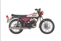 Yamaha RD200 1972 A4 Photo Print
