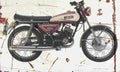Yamaha RD200 1972 Aged Vintage A4 Photo Print