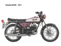 Yamaha RD200 1972 motorbike A4 Photo Print