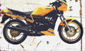 Yamaha RZ350 1984 Aged Vintage A4 Photo Print