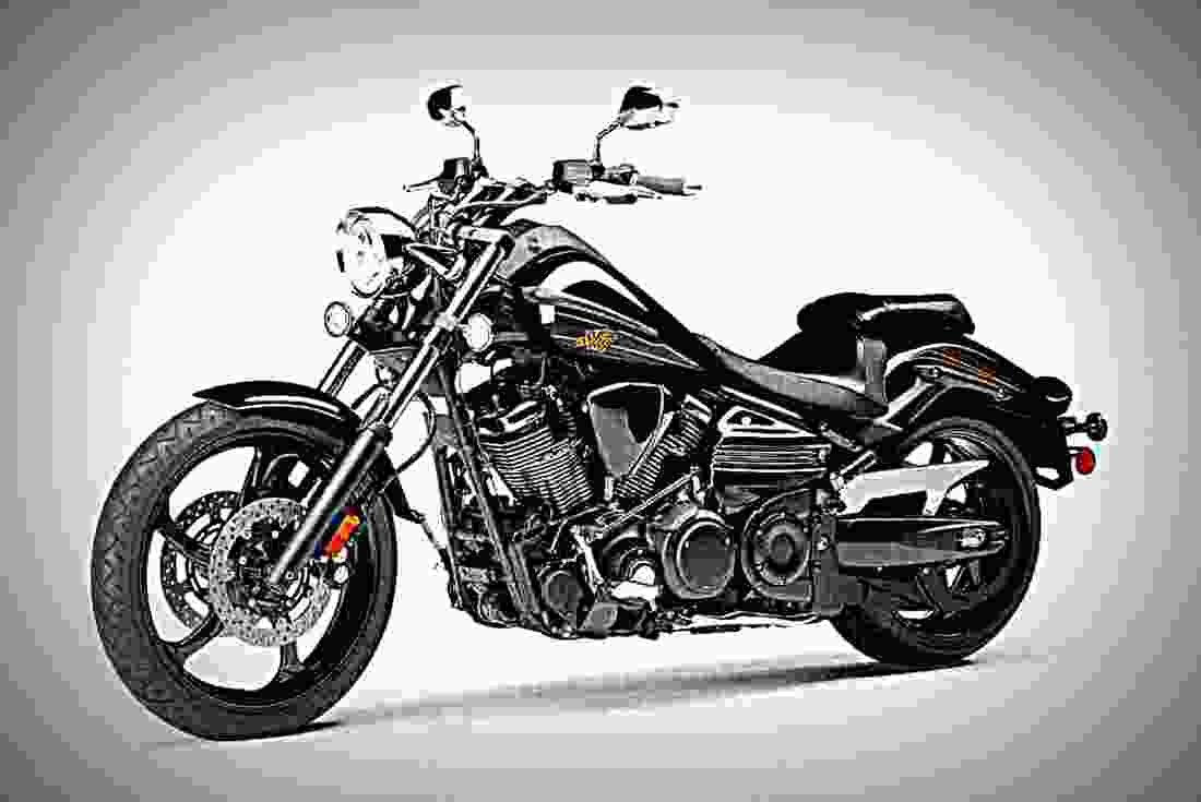 Yamaha Raider 2017 4 motorbike A4 Photo Print