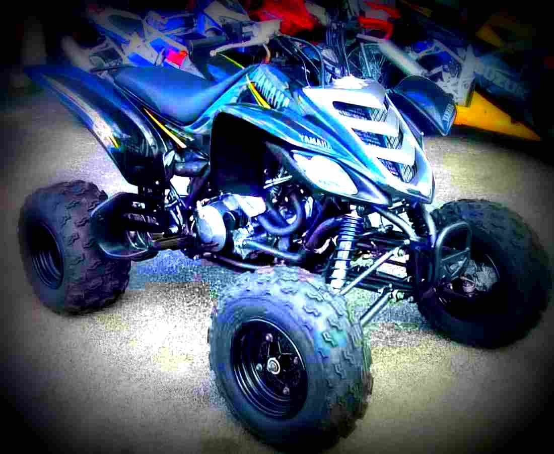 Yamaha Raptor 660R 2005 3 motorbike A4 Photo Print