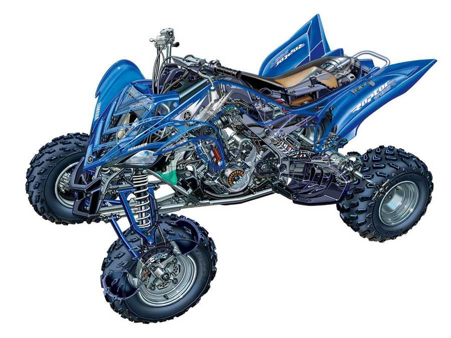 Yamaha Raptor 700R 1 cutaway A4 Photo Print