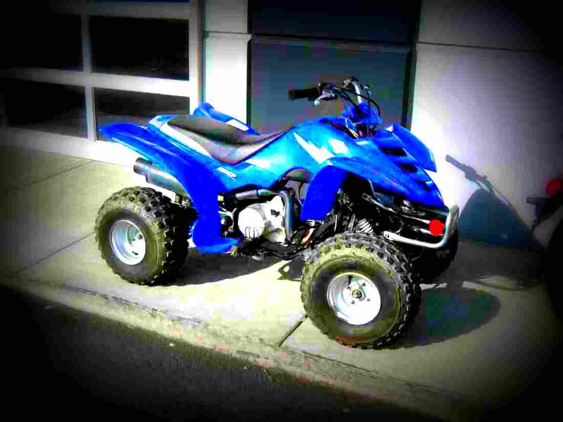 Yamaha Raptor 80 2005 5 motorbike A4 Photo Print