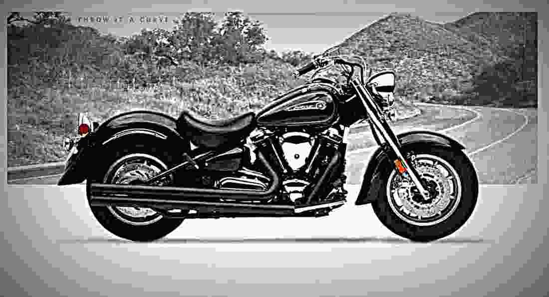 Yamaha Road Star 1600 2 motorbike A4 Photo Print