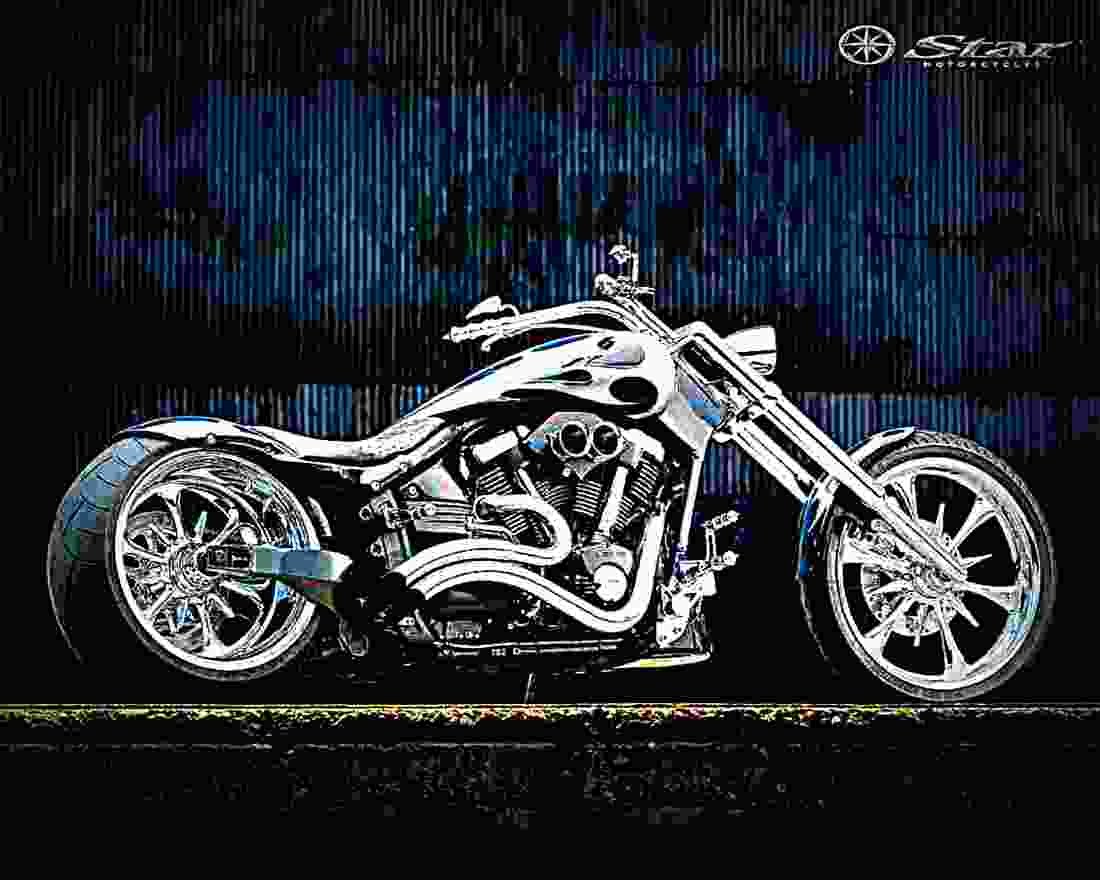 Yamaha Road Star Road Star (2009) 3 motorbike A4 Photo Print