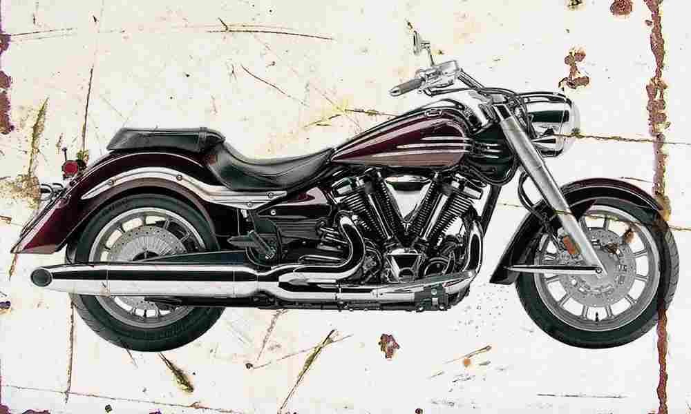 Yamaha Roadliner 2006 Aged Vintage A4 Photo Print