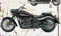 Yamaha Roadliner Midnight 2006 Aged Vintage A4 Photo Print