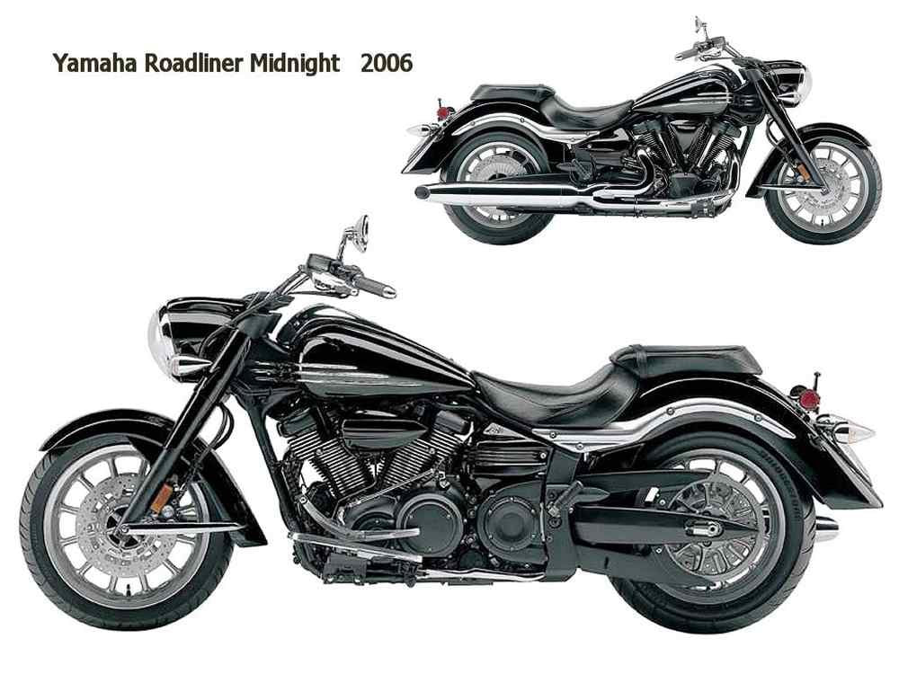 Yamaha Roadliner Midnight 2006 motorbike A4 Photo Print