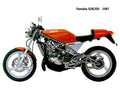 Yamaha SDR200 1987 motorbike A4 Photo Print