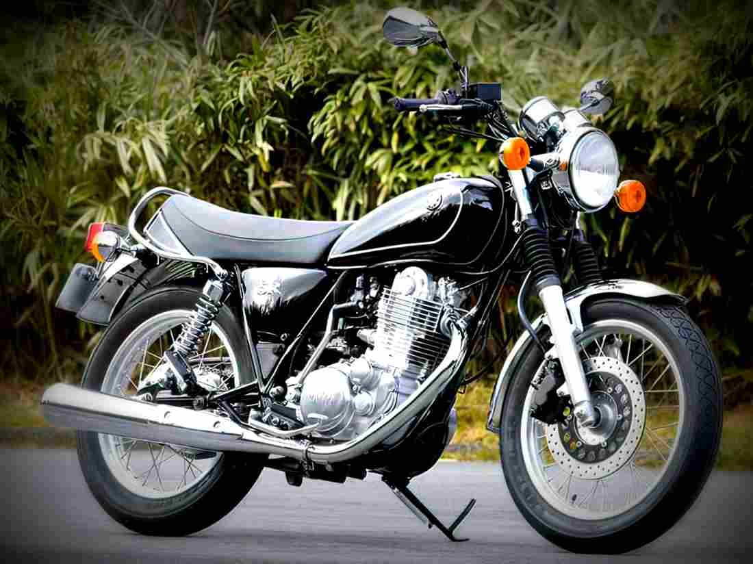 Yamaha SR 400 2002 3 motorbike A4 Photo Print