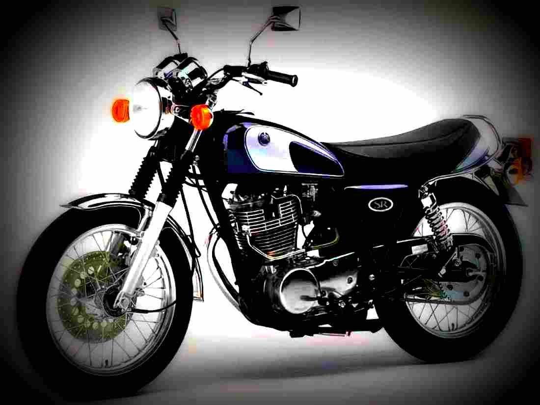 Yamaha SR 400 2002 4 motorbike A4 Photo Print
