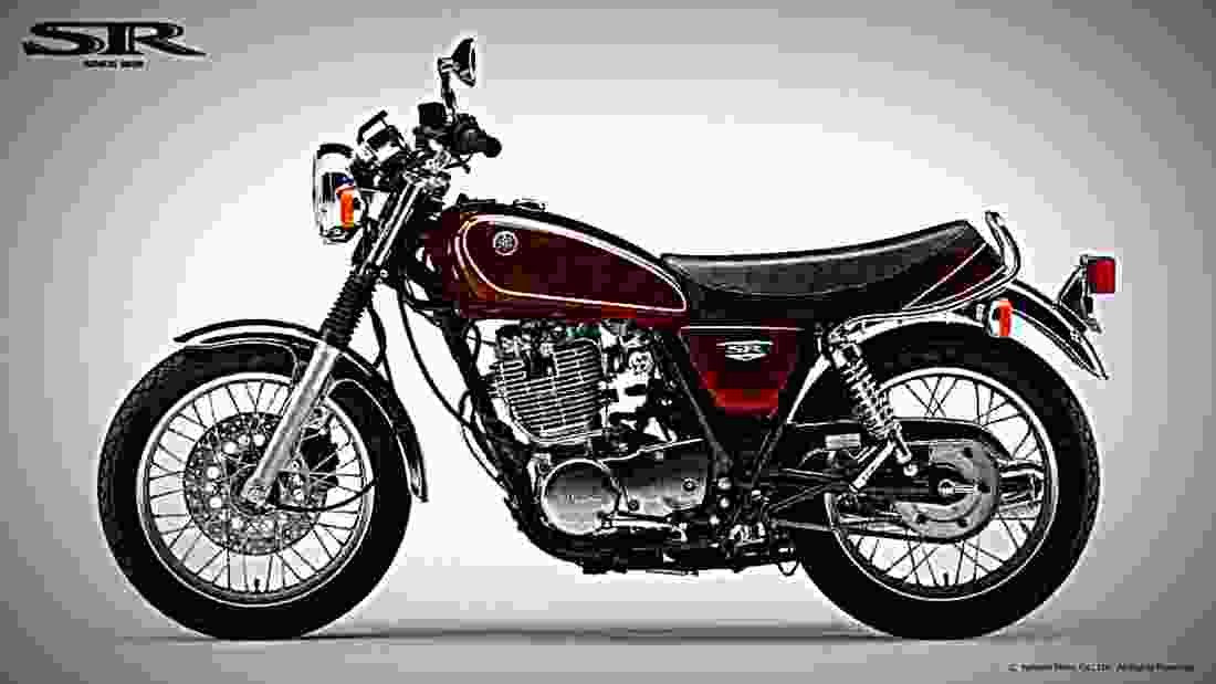 Yamaha SR 400 2002 5 motorbike A4 Photo Print