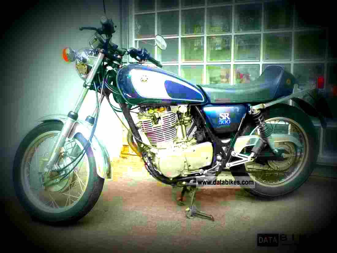 Yamaha SR 500 1993 3 motorbike A4 Photo Print