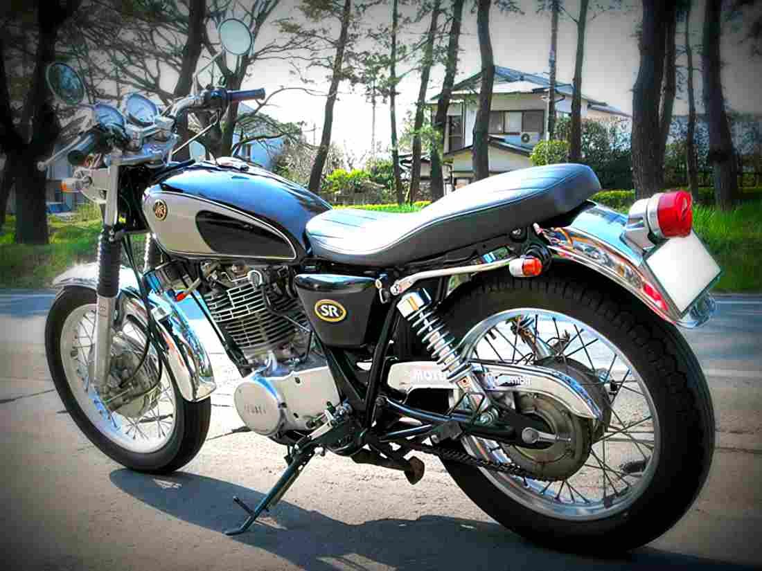 Yamaha SR 500 1993 5 motorbike A4 Photo Print
