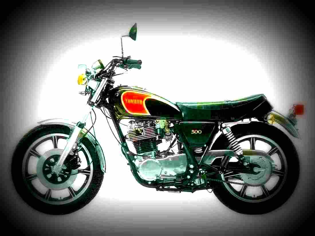 Yamaha SR 500 1997 1 motorbike A4 Photo Print