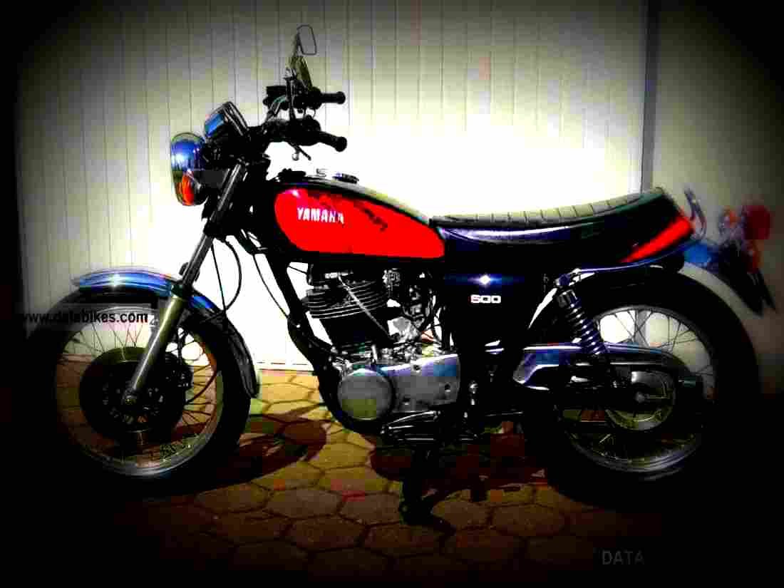 Yamaha SR 500 S 1982 3 motorbike A4 Photo Print