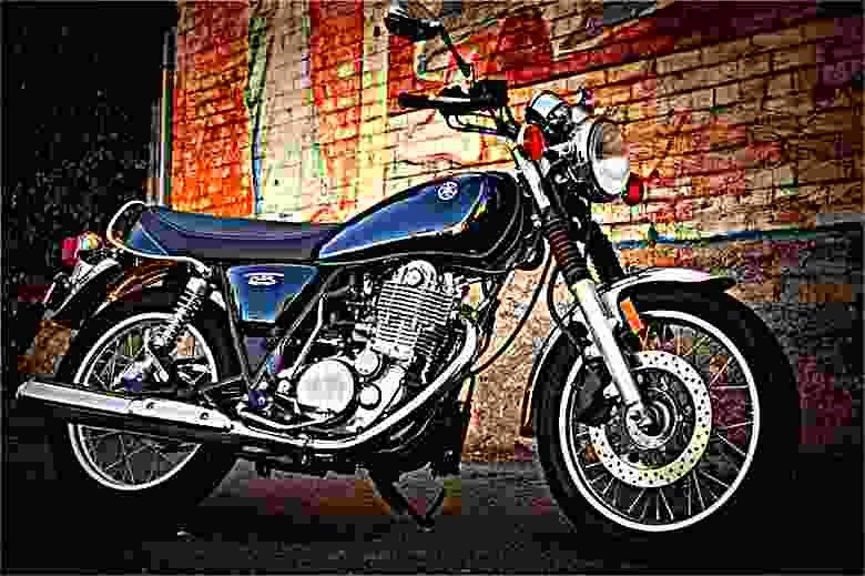 Yamaha SR400 2017 1 motorbike A4 Photo Print
