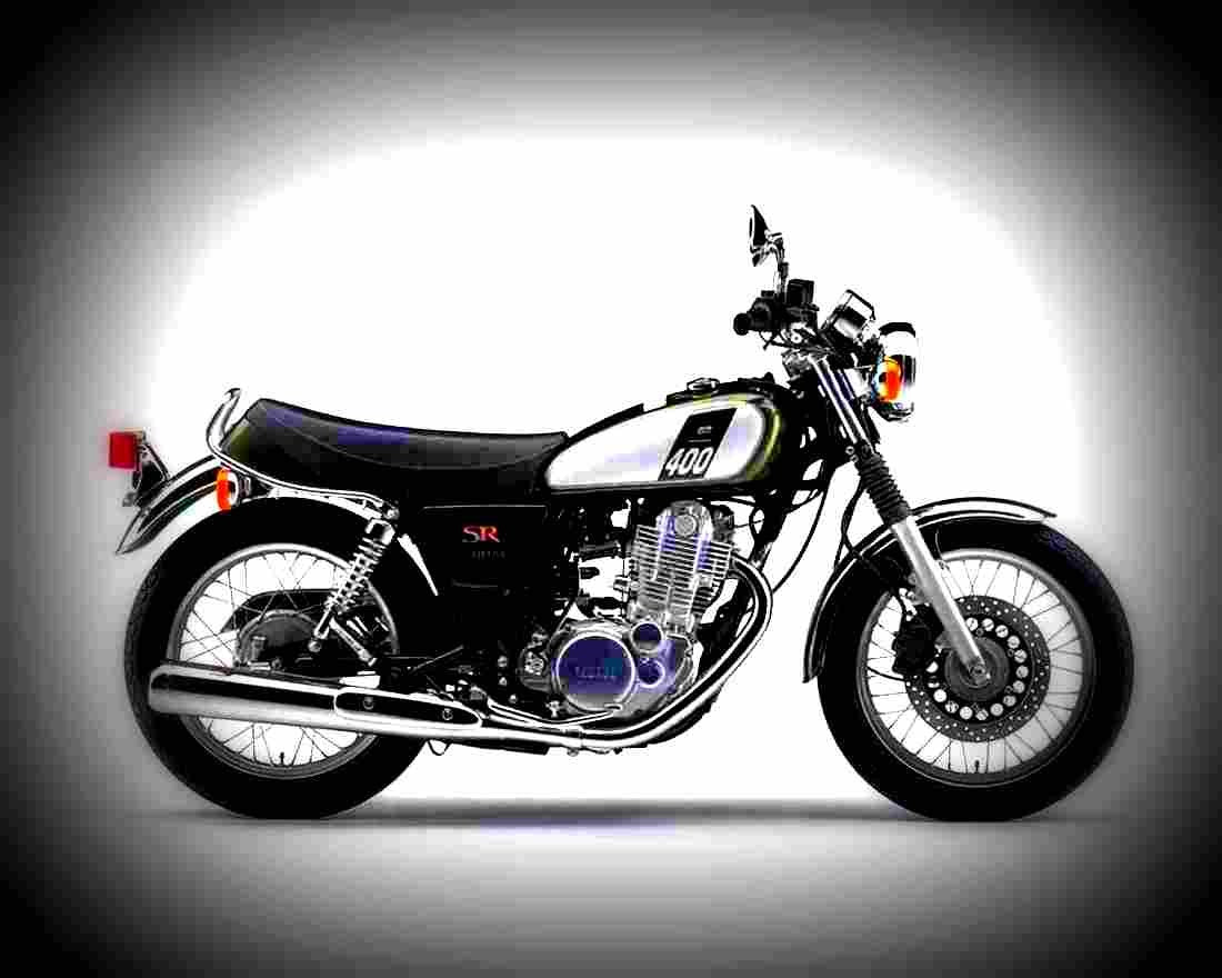 Yamaha SR400 2017 4 motorbike A4 Photo Print