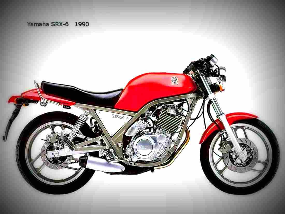 Yamaha SRX 6 1990 4 motorbike A4 Photo Print