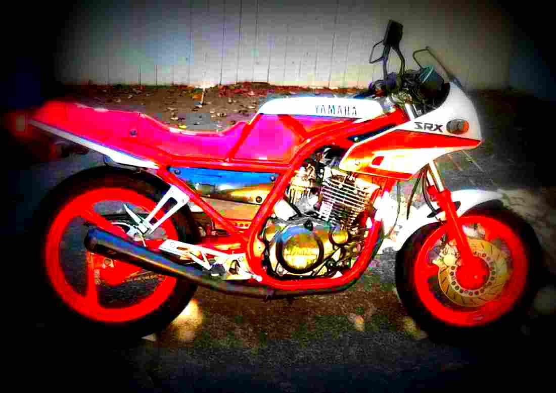 Yamaha SRX 6 (reduced effect) 1987 3 motorbike A4 Photo Print