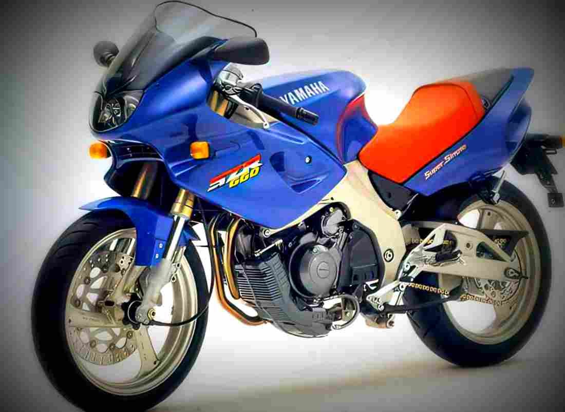 Yamaha SZR 660 1996 2 motorbike A4 Photo Print