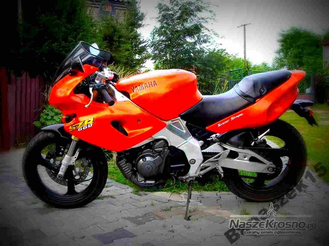 Yamaha SZR 660 1998 4 motorbike A4 Photo Print