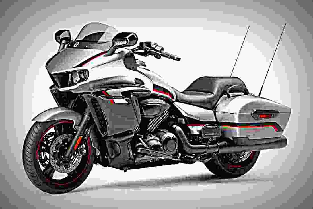 Yamaha Star Eluder 2018 2 motorbike A4 Photo Print