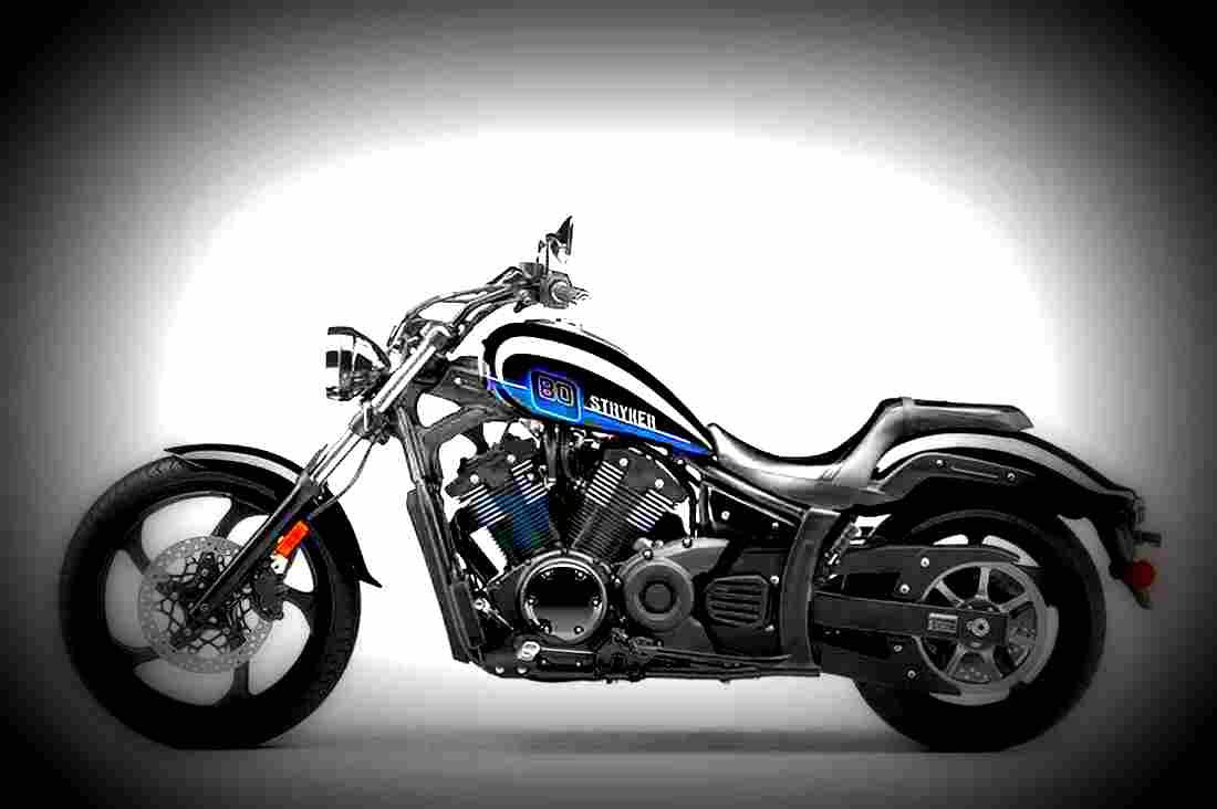 Yamaha Stryker 2017 1 motorbike A4 Photo Print